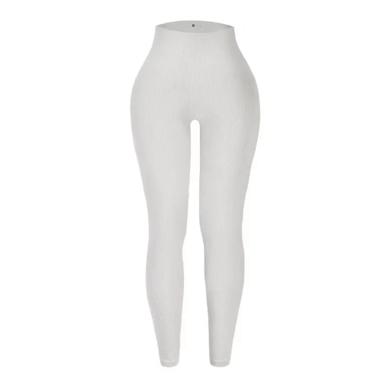 Women's seamless knitted thread yoga pants high waisted sports leggings hip lifting running training slimming and fashionable 7 Sister Stars LLC