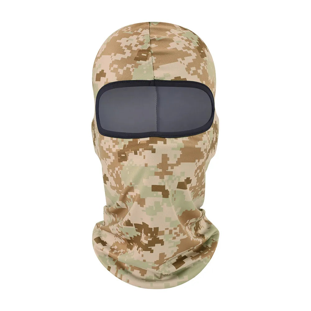 Tactical Military Camo Balaclava Ski Face Mask UV Protector for Man Women Hunting Fishing Motorcycle Windproof