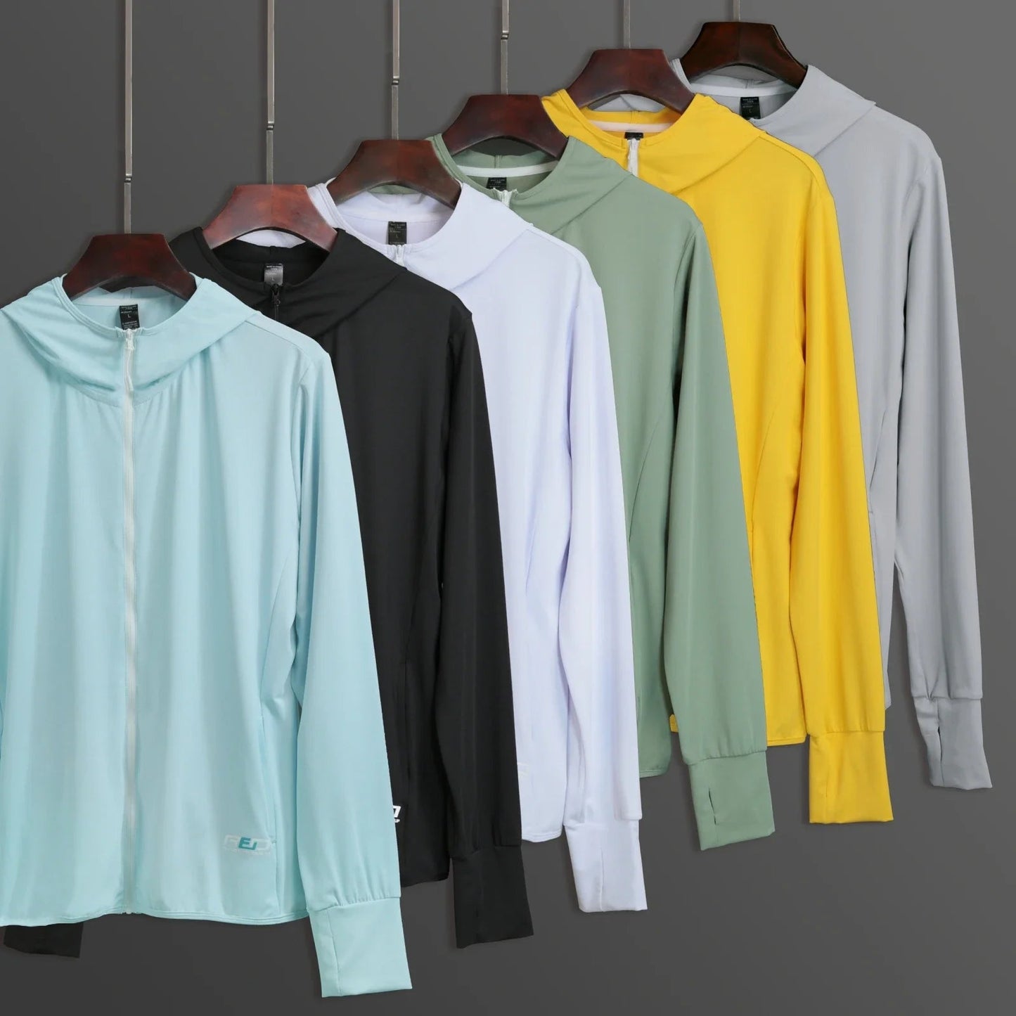 2023 High Quality Men's Jacket Sports Zip Up Long Sleeve T-shirts Quick Dry Gym Fitness Elasticity Coats Running Man Sweatshirts 7 Sister Stars LLC