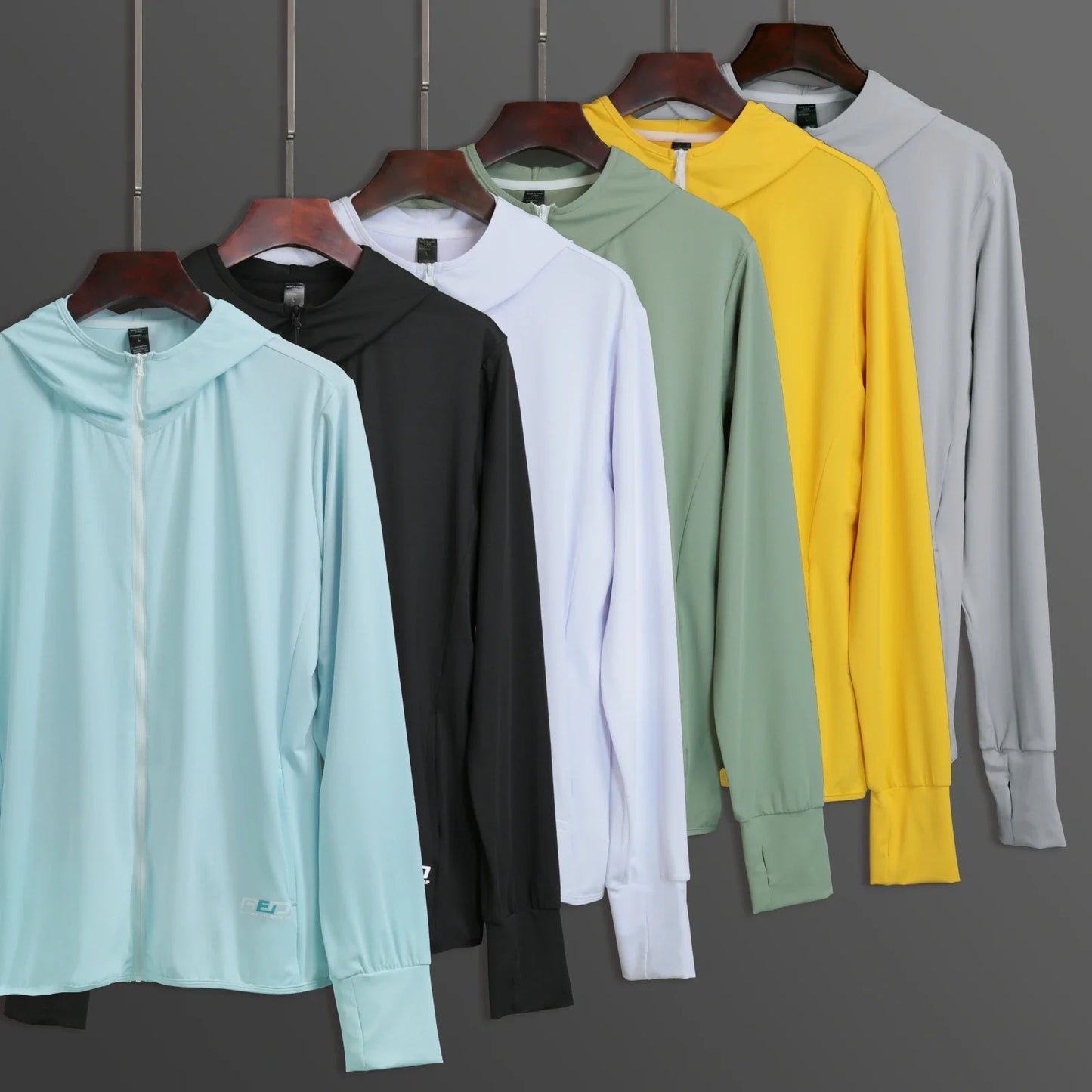 2023 High Quality Men's Jacket Sports Zip Up Long Sleeve T-shirts Quick Dry Gym Fitness Elasticity Coats Running Man Sweatshirts