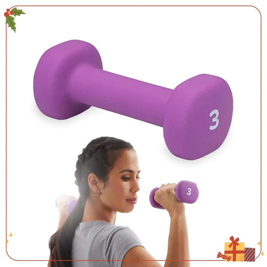 3lb Neoprene Dumbbell - Single Hand Weight for Home Gym, Strength Training, Toning & Fitness 7 Sister Stars LLC