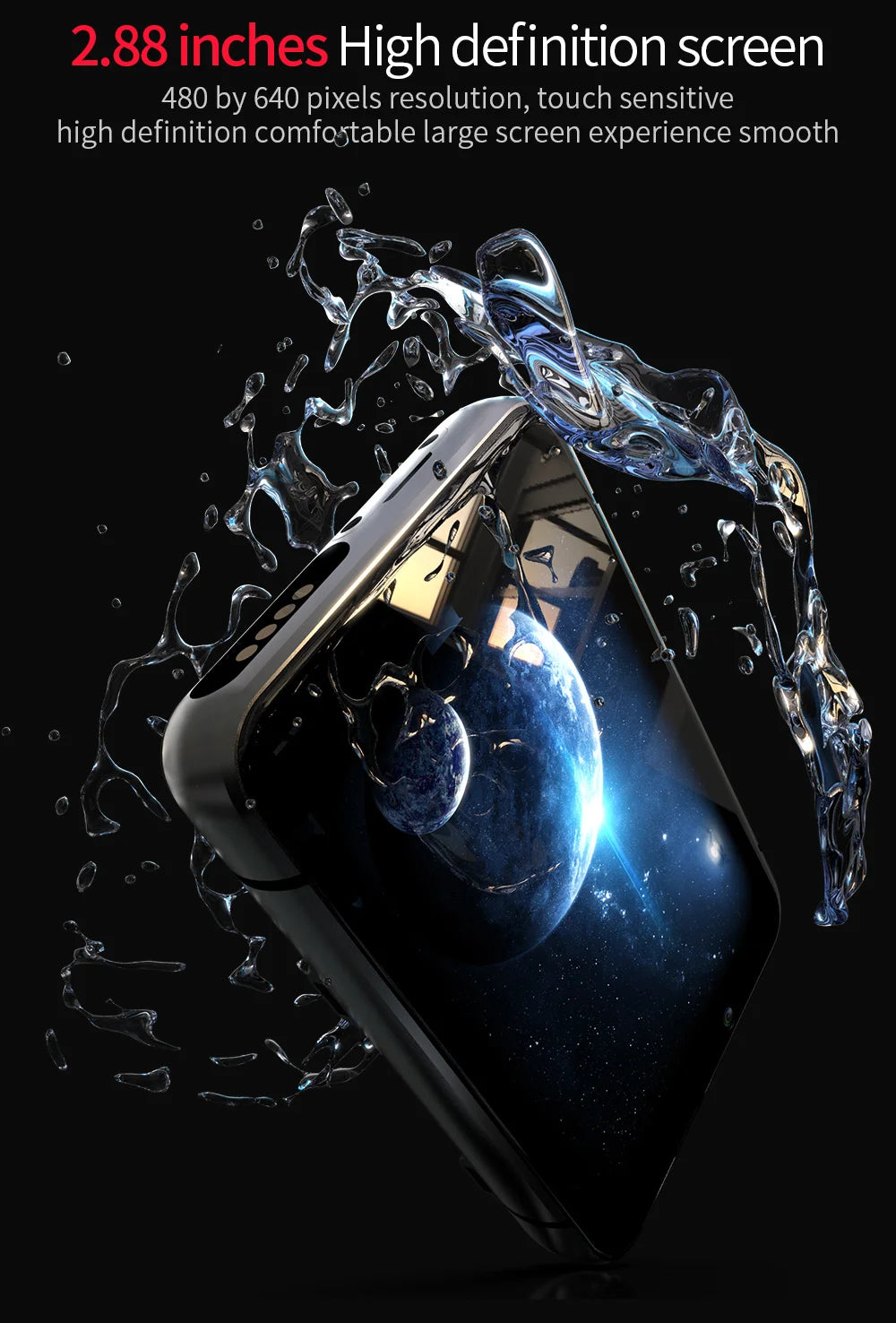 2025 APPLLP MAX Smart Watch GPS 4G WIFI Watches 2.88 Inch Touch Screen Sports Dual Camera Gaming Watch for Men Women