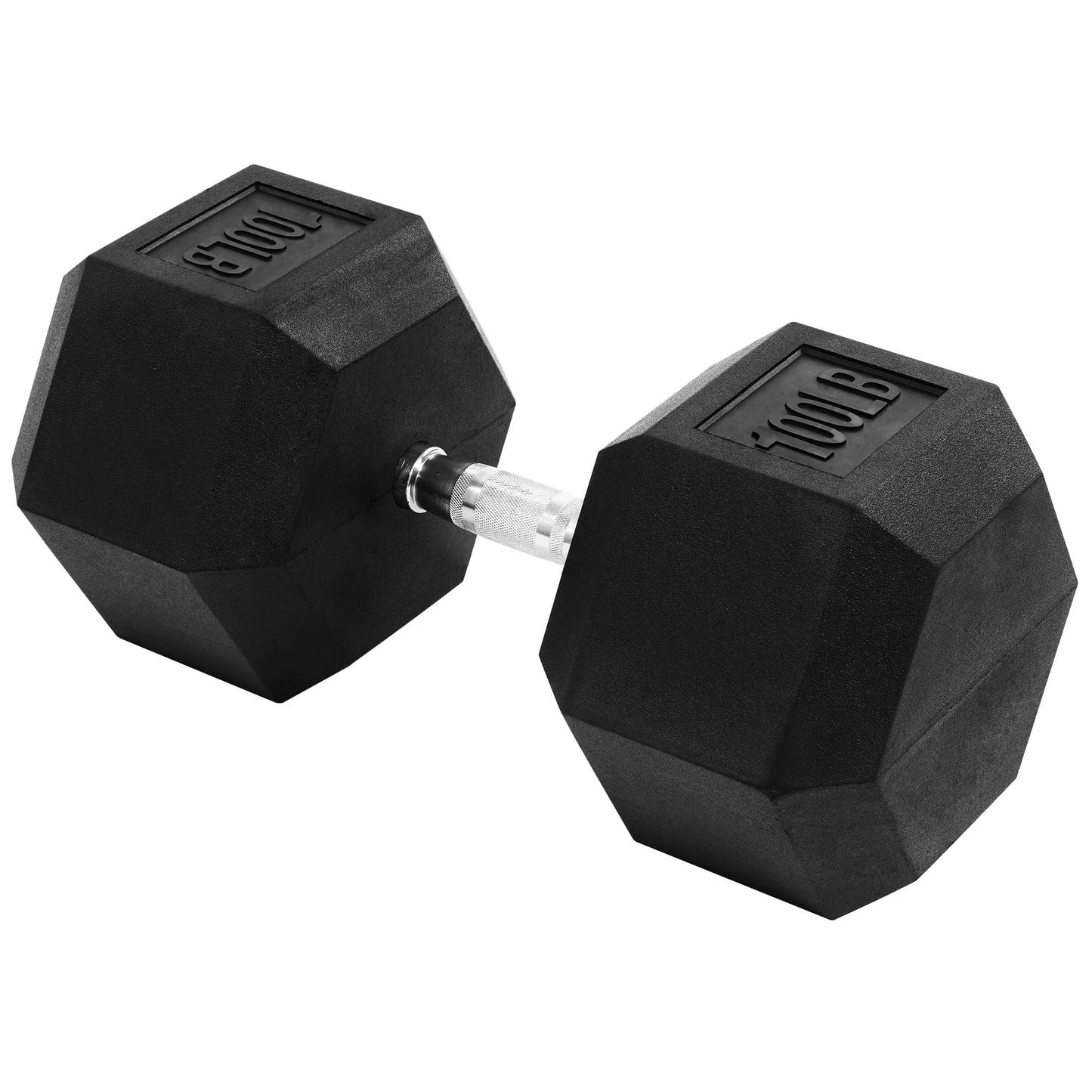 BalanceFrom Rubber Encased Hex Dumbbells, 45 lbs Pair, Black 7 Sister Stars LLC