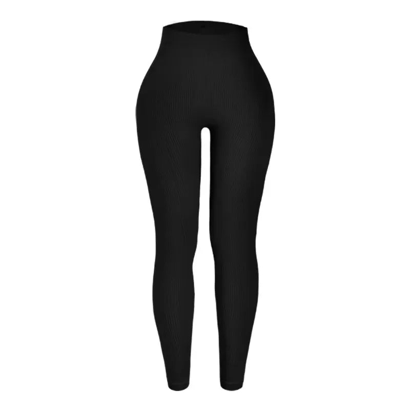 Women's seamless knitted thread yoga pants high waisted sports leggings hip lifting running training slimming and fashionable 7 Sister Stars LLC