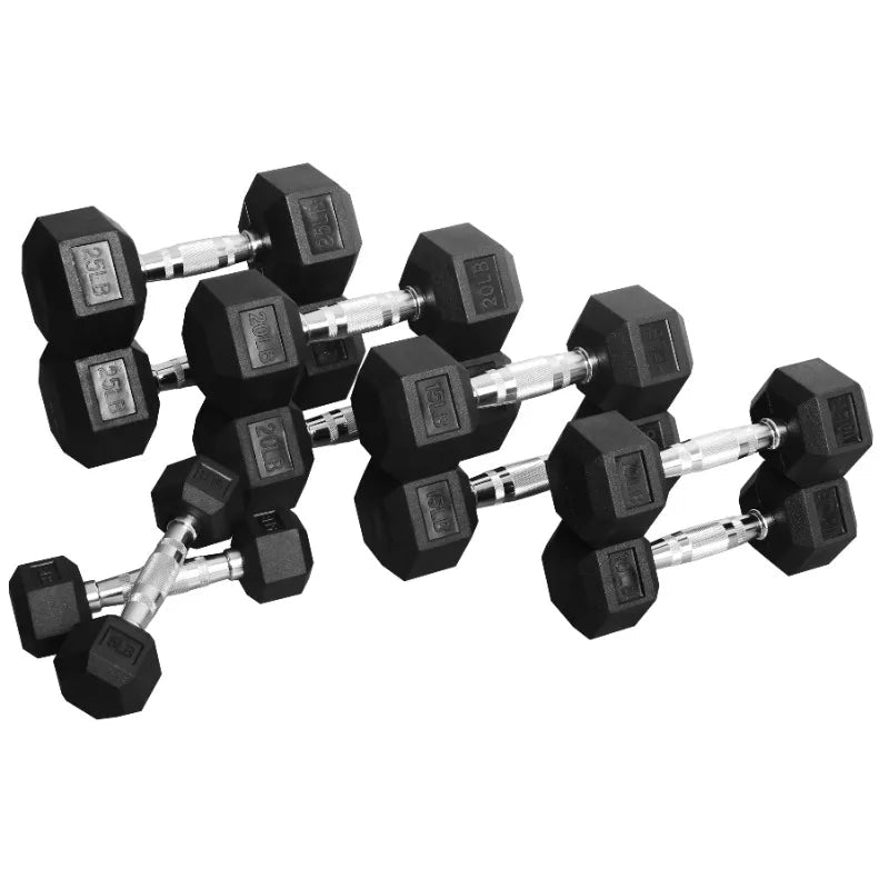 BalanceFrom 150 LB Dumbbell Set, Pair of 5, 10, 15, 20, 25 LBs, Multiple Packages 7 Sister Stars LLC