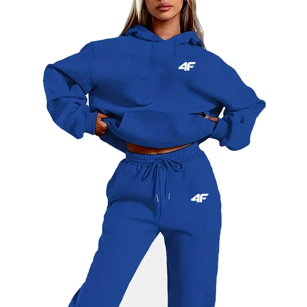 Autumn Winter Two Piece Set for men Drawstring Women's Tracksuit Hooded Suit Quality Comfortable Casual Pullover Fashion New 7 Sister Stars LLC