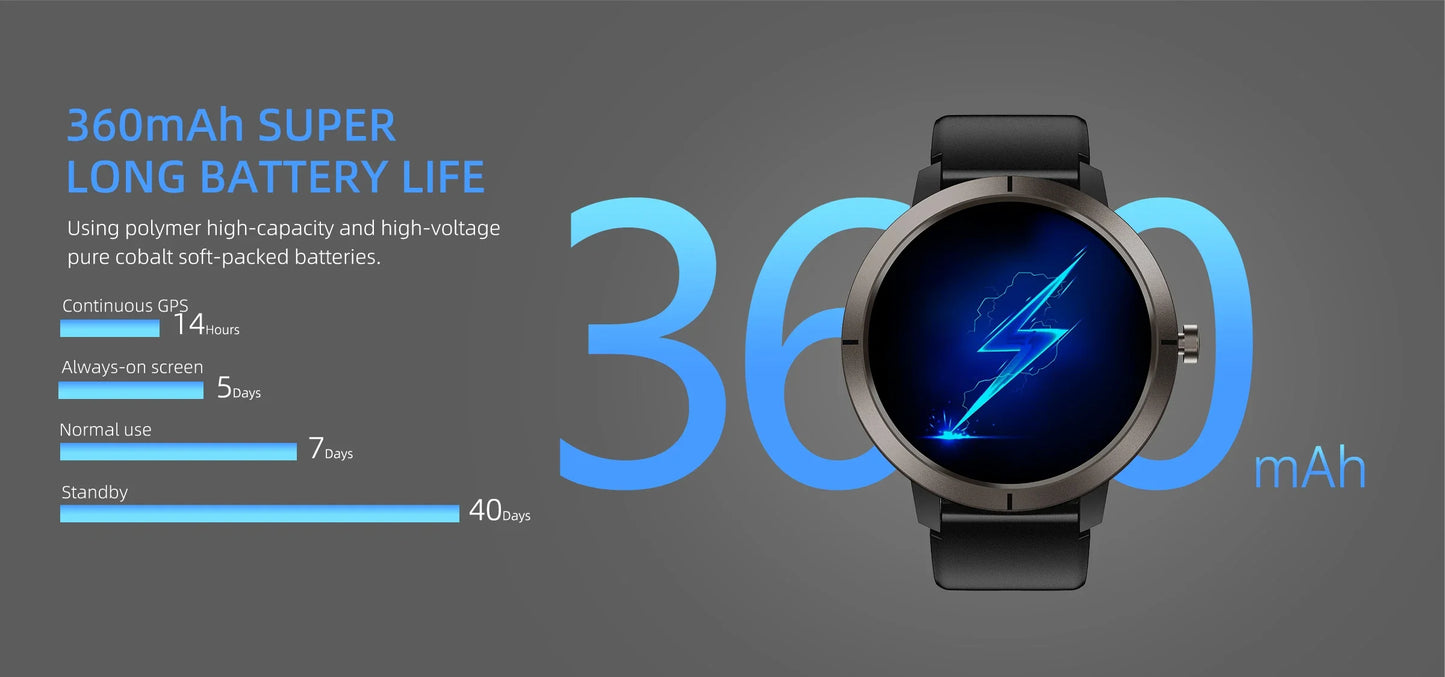 2025 New GPS Sports Smart Watch 1.32 inch AMOLED 5ATM Waterproof Outdoor Watch 360mAh Battery call Smarwatch For Men And Women