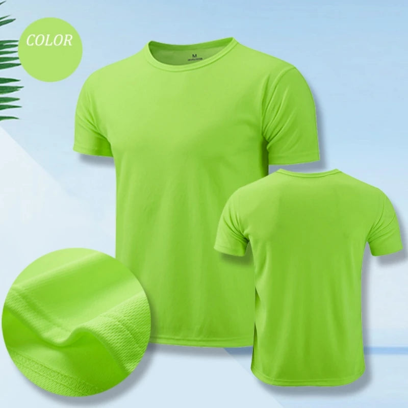 Men Women Quick Dry Short Sleeve Sport T Shirt Gym Jerseys Fitness Shirt Trainer Running T-Shirt Teenager Breathable Sportswears 7 Sister Stars LLC