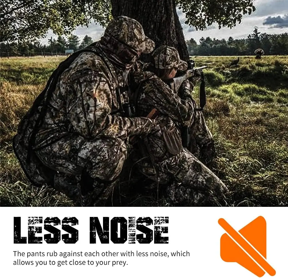 Hunting Pants for Men Camouflage Clothing Gear Windproof Fleece Lined for Winter