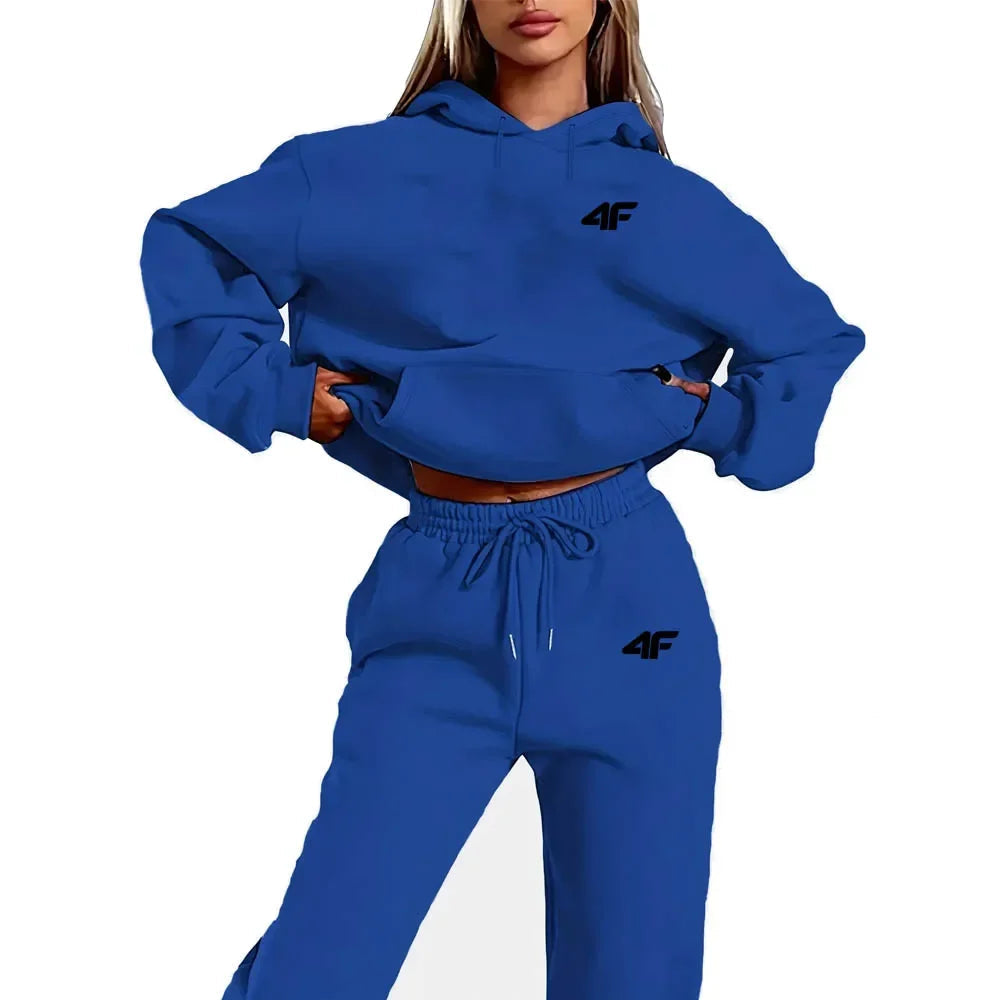 Autumn Winter Two Piece Set for men Drawstring Women's Tracksuit Hooded Suit Quality Comfortable Casual Pullover Fashion New 7 Sister Stars LLC