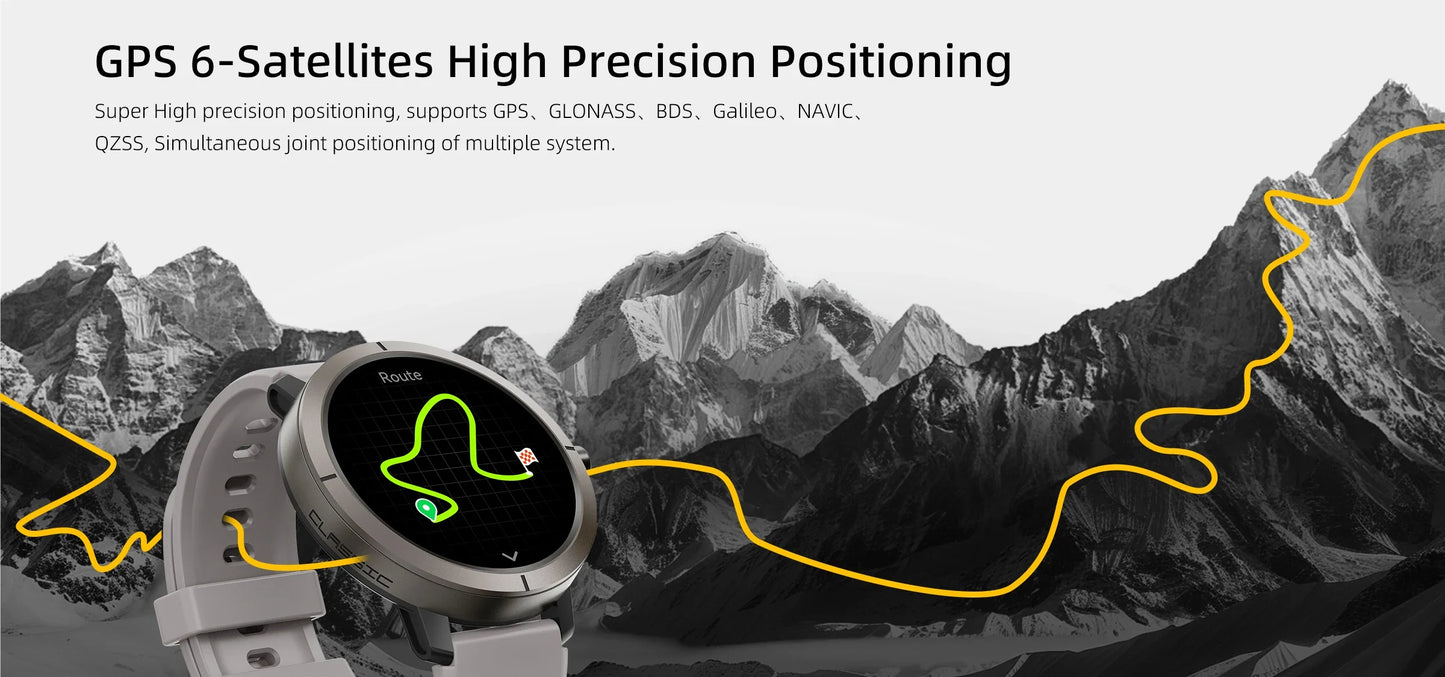 2025 New GPS Sports Smart Watch 1.32 inch AMOLED 5ATM Waterproof Outdoor Watch 360mAh Battery call Smarwatch For Men And Women