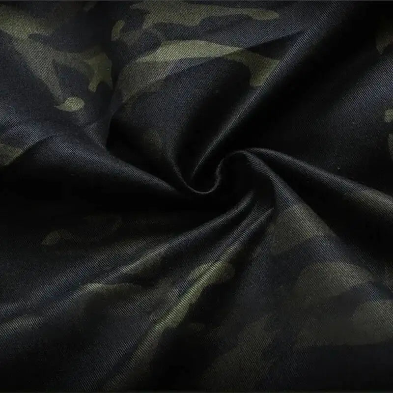 Hunting Wear Resistant Sets Men Spring Autumn Multi Pocket Camo Suits Male Outdoor Training Fishing Cargo Set