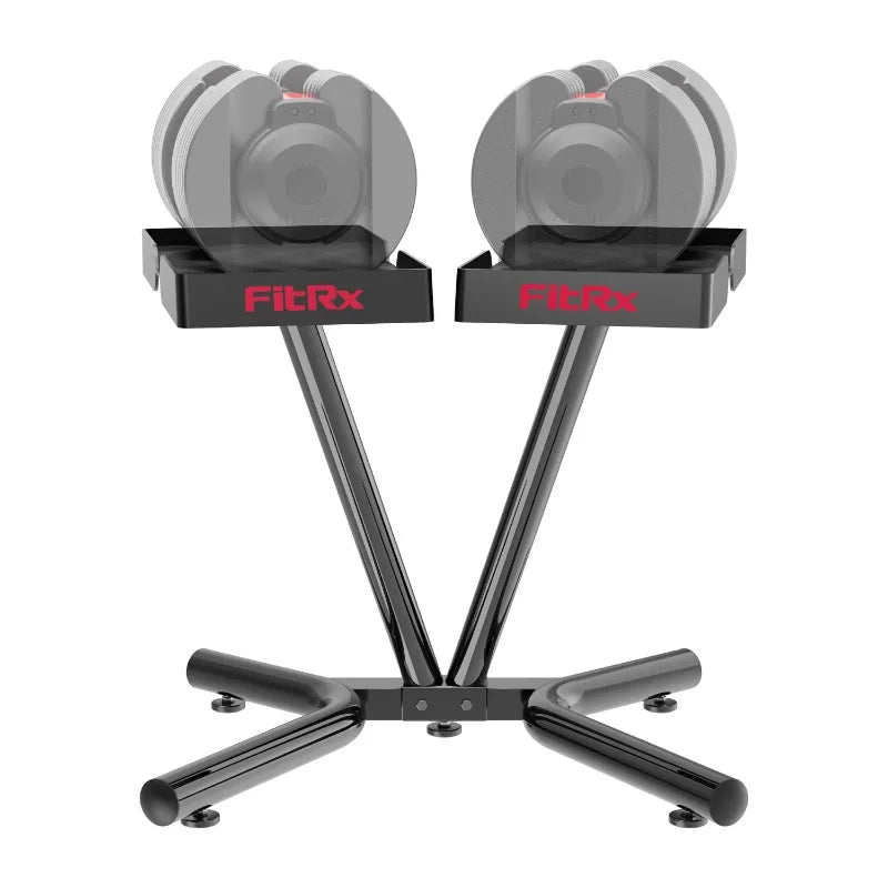 FitRx Adjustable Dumbbells, 52.5lb SmartBell Dumbbell Set with Quick-Select Weights for Home Gym 7 Sister Stars LLC