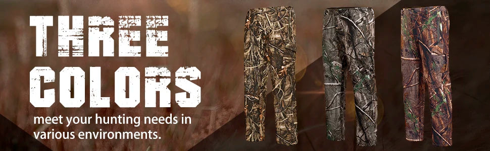 Hunting Pants for Men Camouflage Clothing Gear Windproof Fleece Lined for Winter