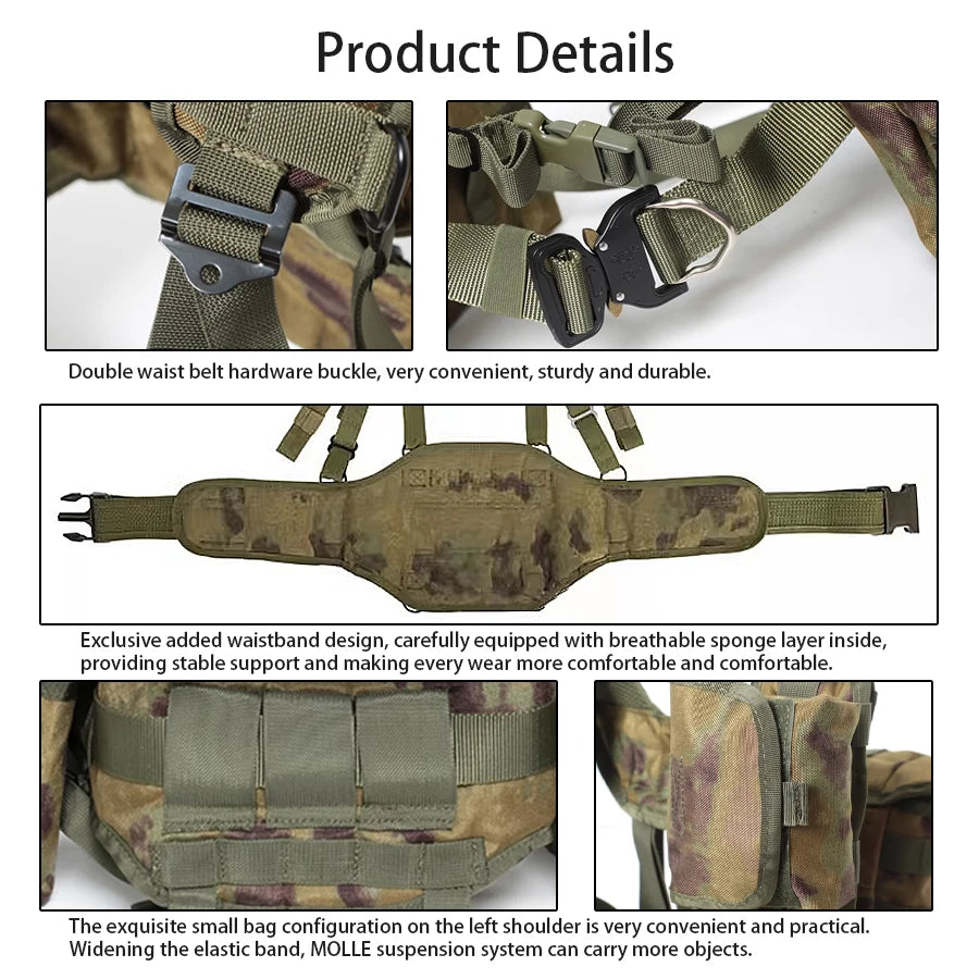 Russian outdoor hunting vest with quick drying suspension system, breathable and wear-resistant