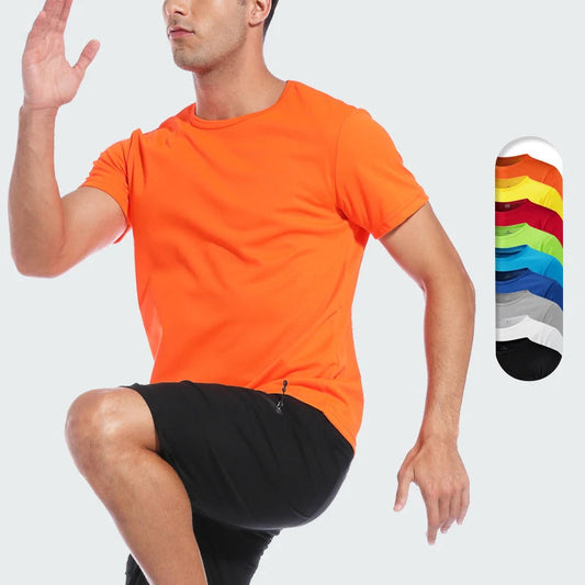 Men Women Quick Dry Short Sleeve Sport T Shirt Gym Jerseys Fitness Shirt Trainer Running T-Shirt Teenager Breathable Sportswears 7 Sister Stars LLC