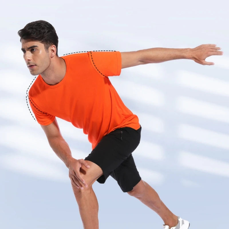 Men Women Quick Dry Short Sleeve Sport T Shirt Gym Jerseys Fitness Shirt Trainer Running T-Shirt Teenager Breathable Sportswears 7 Sister Stars LLC