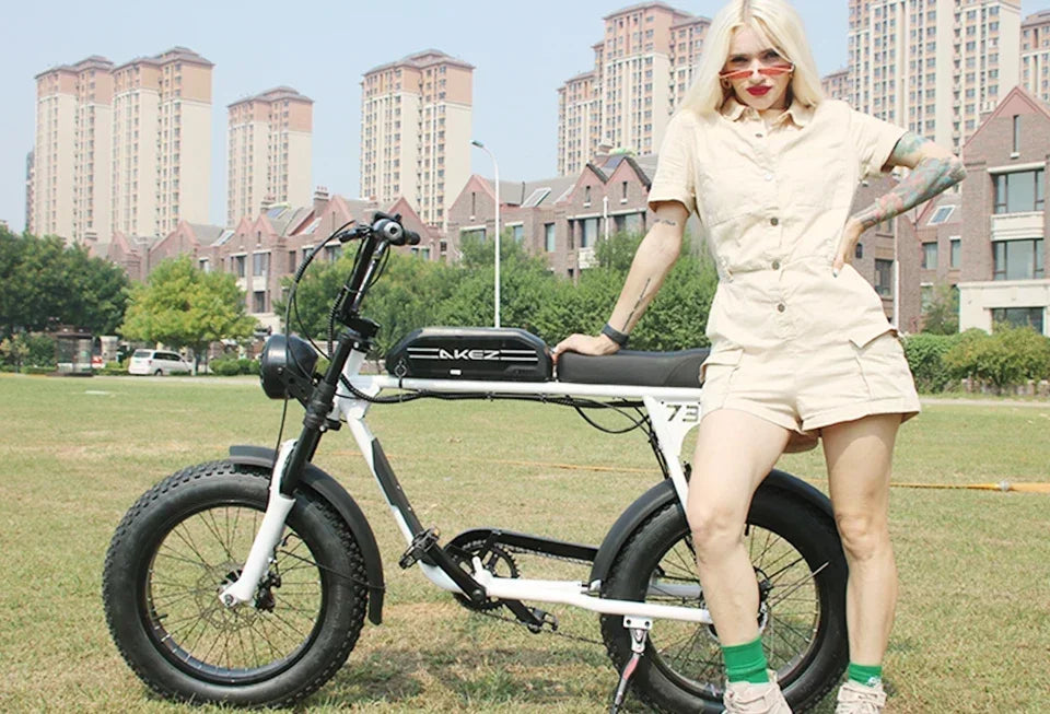 Electric Bike AKEZ 1500W Motor 48V 18AH Leisure commuting with Hydraulic Brake Electric Bicycle 20 inch mountain off-road E-bike 7 Sister Stars LLC
