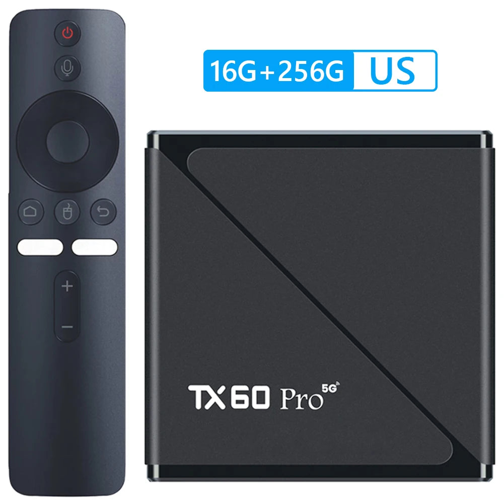 Android 16.0 TV Box TX60 PRO 16+256GB 4K HDR10+ Allwinner H313 WiFi 6 BT 5.0 Voice Remote high quality Home Theater Media Player