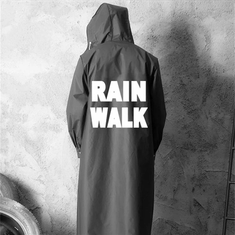 Hunting Jacket EVA Black Red Raincoat Alan Walker Pattern Outdoor Men's Long Style Hiking Ride Poncho Environmental Rain Coat