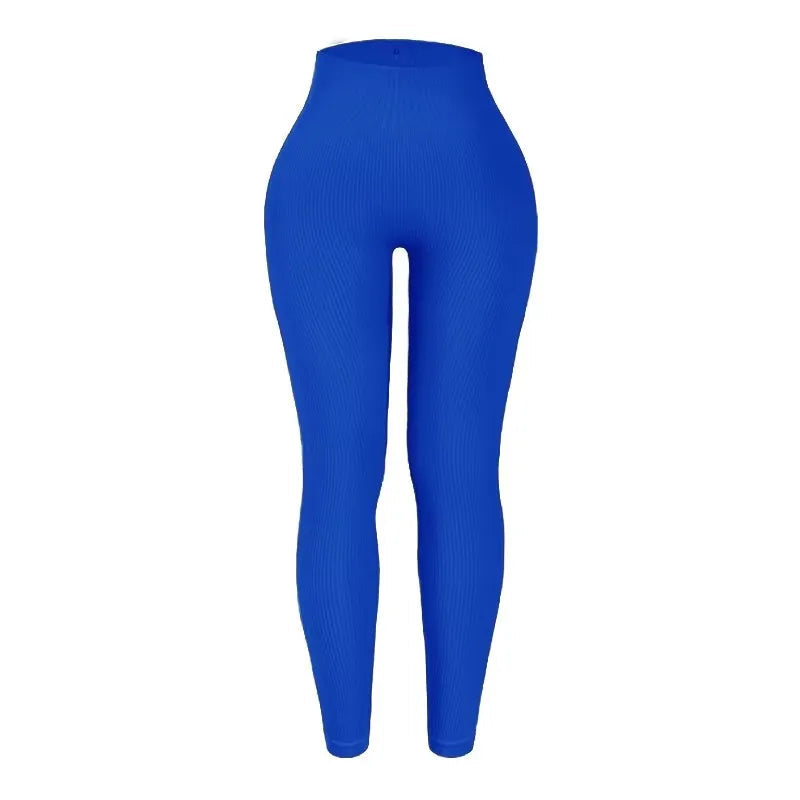 Women's seamless knitted thread yoga pants high waisted sports leggings hip lifting running training slimming and fashionable 7 Sister Stars LLC