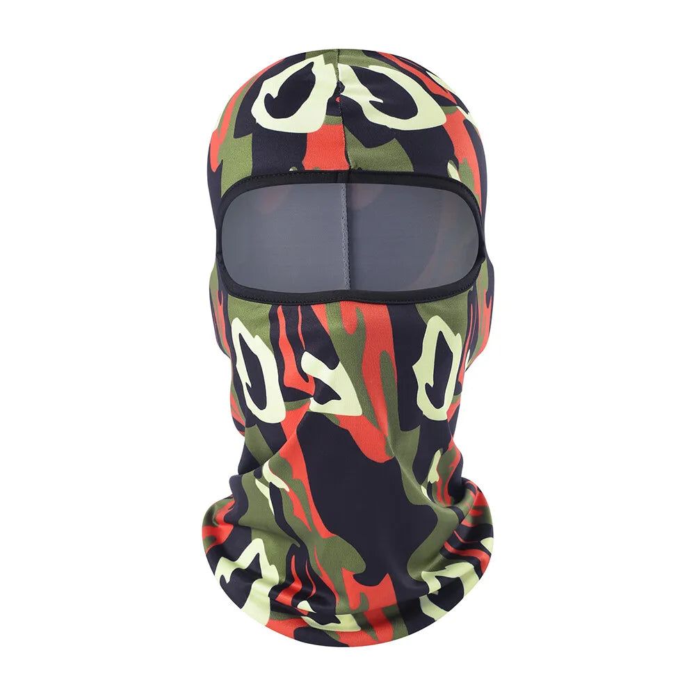 Tactical Military Camo Balaclava Ski Face Mask UV Protector for Man Women Hunting Fishing Motorcycle Windproof
