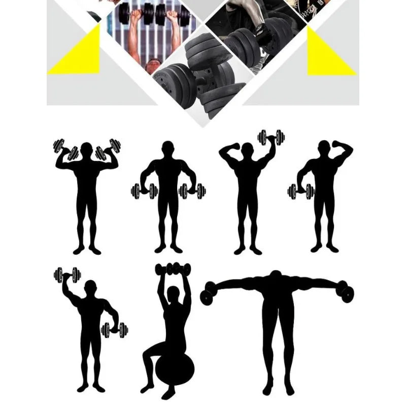 Alden Design 66 lb. Adjustable Dumbbell Free Weight Set, Black 7 Sister Stars LLC