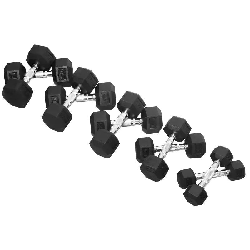 BalanceFrom 150 LB Dumbbell Set, Pair of 5, 10, 15, 20, 25 LBs, Multiple Packages 7 Sister Stars LLC