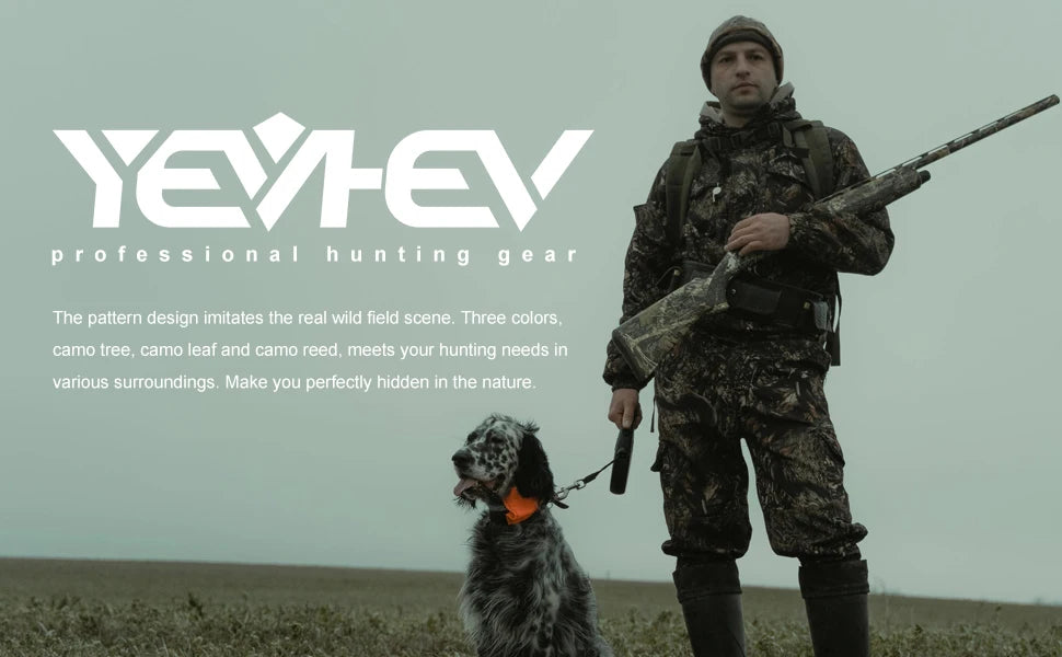 Hunting Pants for Men Camouflage Clothing Gear Windproof Fleece Lined for Winter