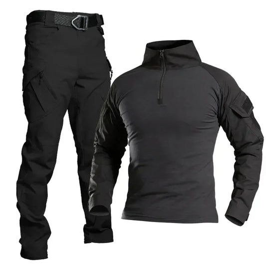 Hunting Uniforms Set for Men  Camouflage Breathable Multicam Black Suit Hiking Shirt Tactical Cargo Uniform Hunting Set