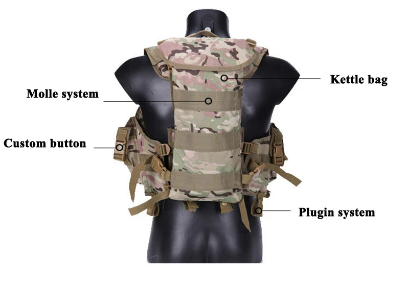 Hunting Airsoft Armor Vest Hunting Camouflage Vest Tactical Equipment Men Traning Combat Assault Vest