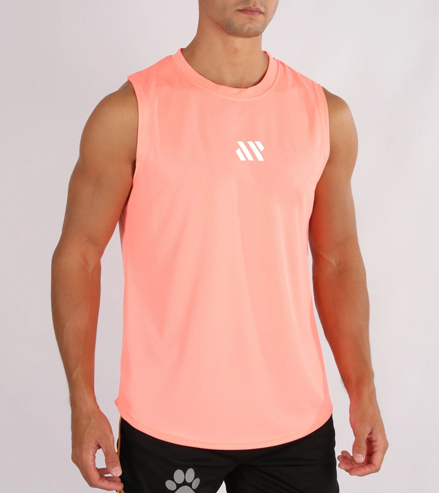 GITF Men's Bodybuilding Vest Gym Workout Mesh Fitness Sleeveless shirt Running wear Stringer Single shirt Summer Accident vest 7 Sister Stars LLC