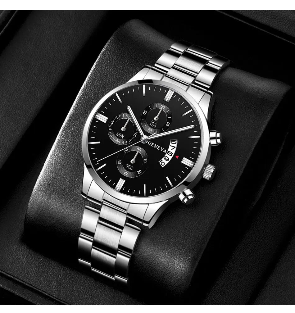 Fashion Men Watch Luxury Calendar Quartz Wrist Watch Business Watches Man Clock Male Bracelet Wristwatch