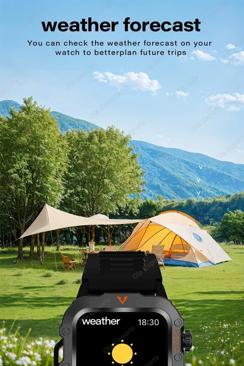 Outdoor Sport Smart Watch with Led Lighting Men Women Watches Fitness Track ECG+PGG Smart Watch