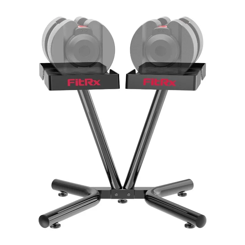 FitRx Adjustable Dumbbells, 52.5lb SmartBell Dumbbell Set with Quick-Select Weights for Home Gym 7 Sister Stars LLC