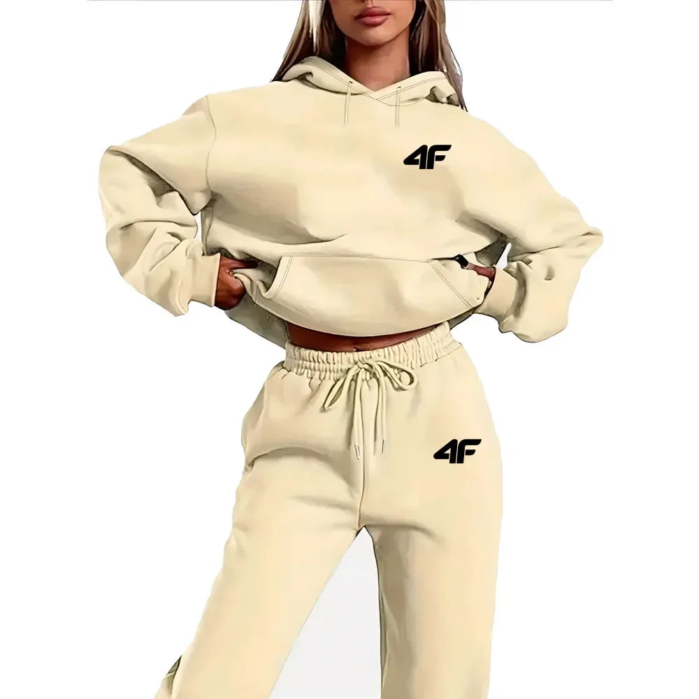 Autumn Winter Two Piece Set for men Drawstring Women's Tracksuit Hooded Suit Quality Comfortable Casual Pullover Fashion New 7 Sister Stars LLC