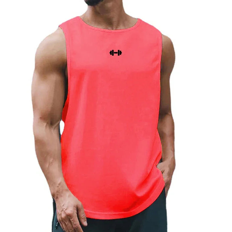 Gym Fitness Bodybuilding Sport Vests Mesh Breathable Quick Dry Running Tank Tops Mens Workout Muscle Casual Elastic T-shirts 7 Sister Stars LLC