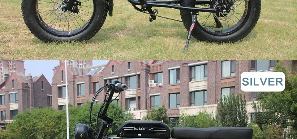 Electric Bike AKEZ 1500W Motor 48V 18AH Leisure commuting with Hydraulic Brake Electric Bicycle 20 inch mountain off-road E-bike 7 Sister Stars LLC
