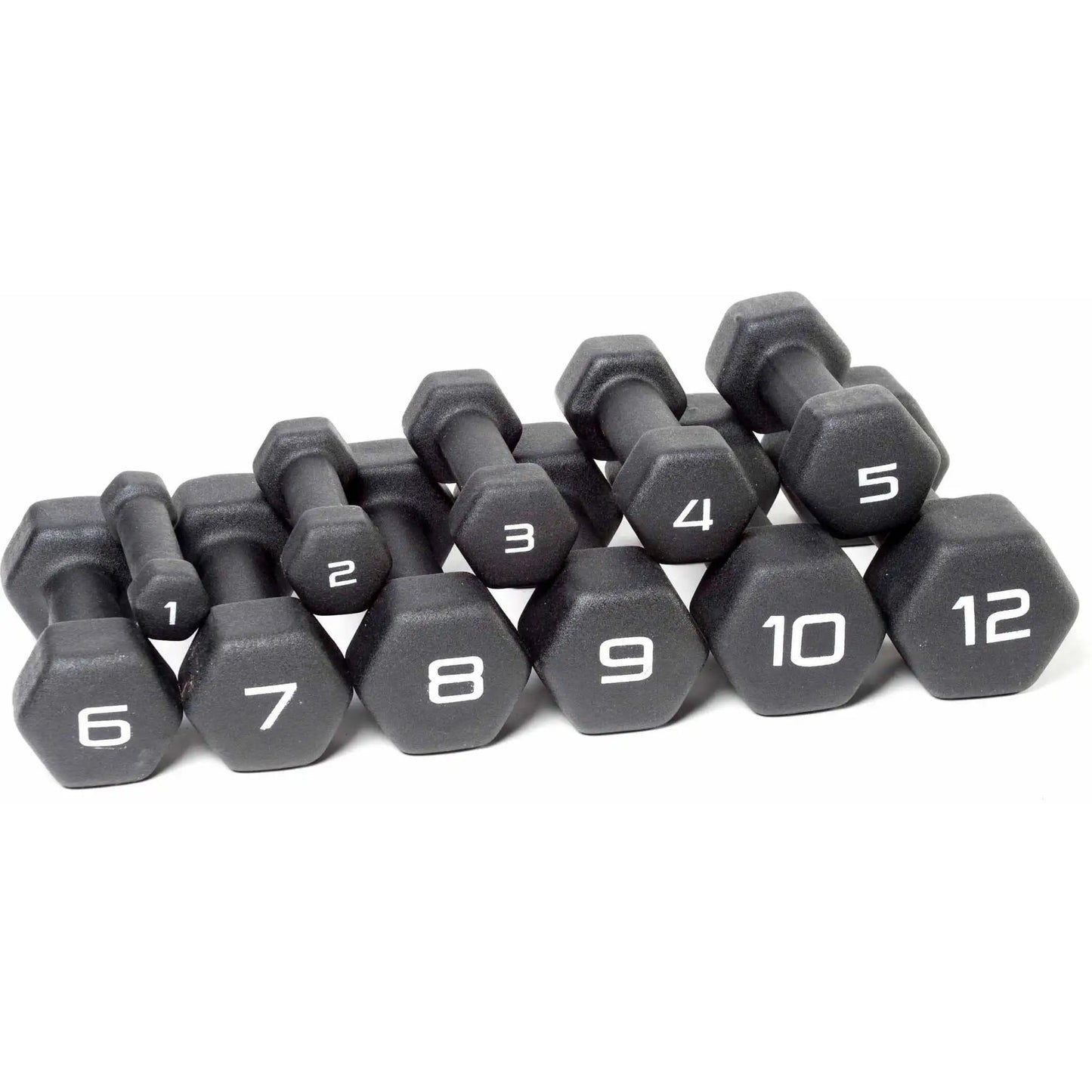 7lb Black Neoprene Dumbbell Pair, Non-Slip Grip Hand Weights for Womens Fitness, Home Gym & Strength Training 7 Sister Stars LLC