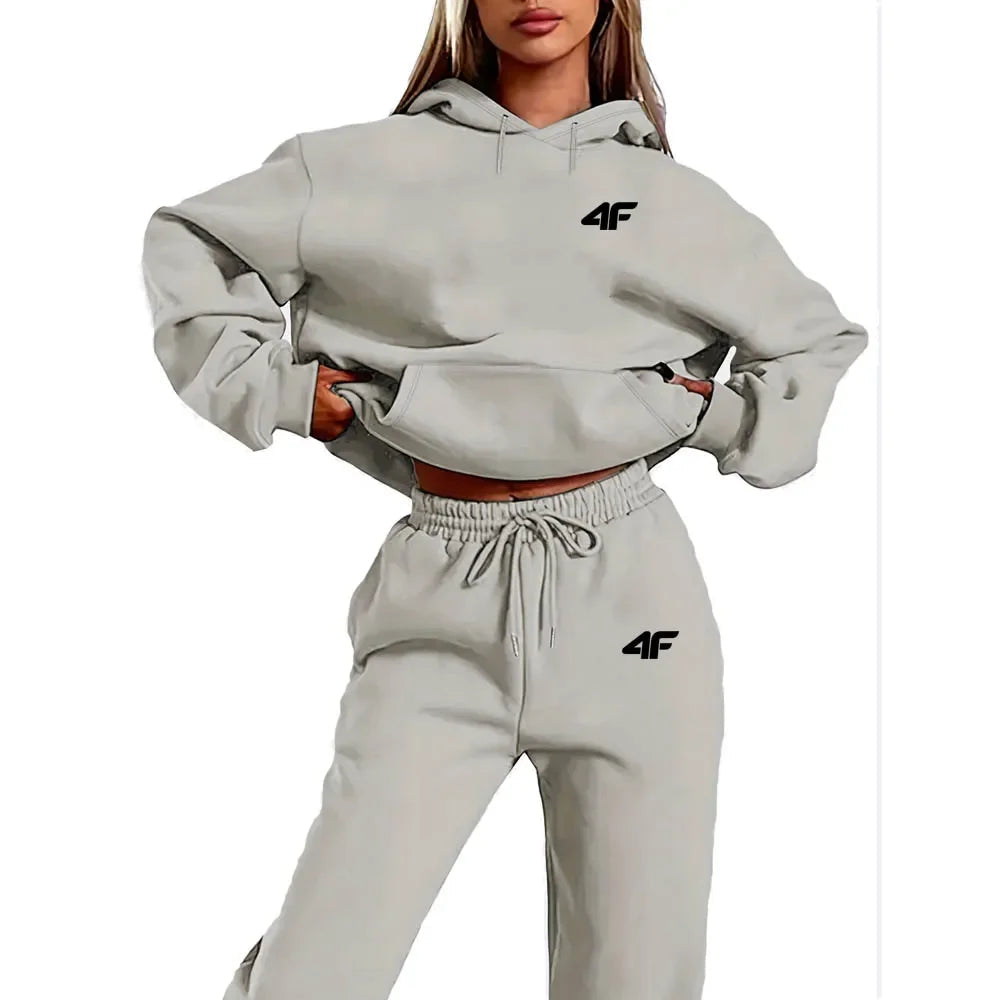 Autumn Winter Two Piece Set for men Drawstring Women's Tracksuit Hooded Suit Quality Comfortable Casual Pullover Fashion New 7 Sister Stars LLC