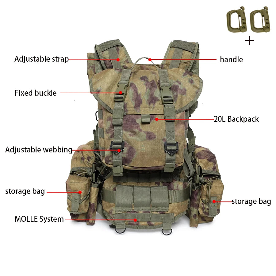 Russian outdoor hunting vest with quick drying suspension system, breathable and wear-resistant