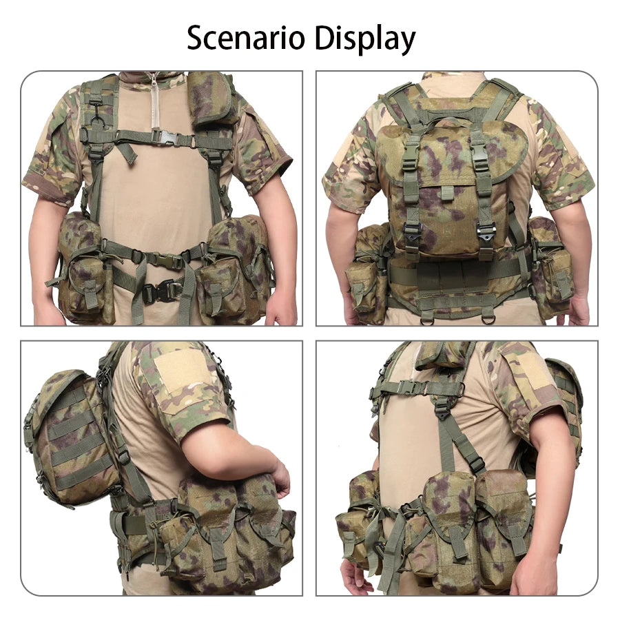 Russian outdoor hunting vest with quick drying suspension system, breathable and wear-resistant