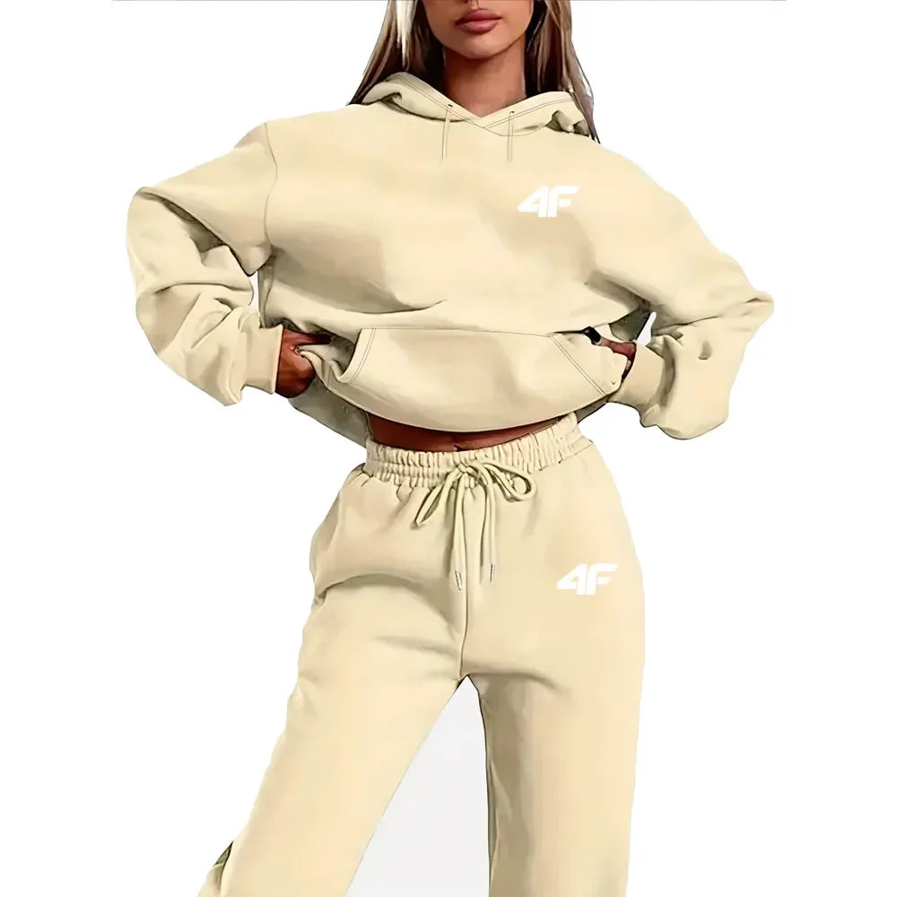 Autumn Winter Two Piece Set for men Drawstring Women's Tracksuit Hooded Suit Quality Comfortable Casual Pullover Fashion New 7 Sister Stars LLC