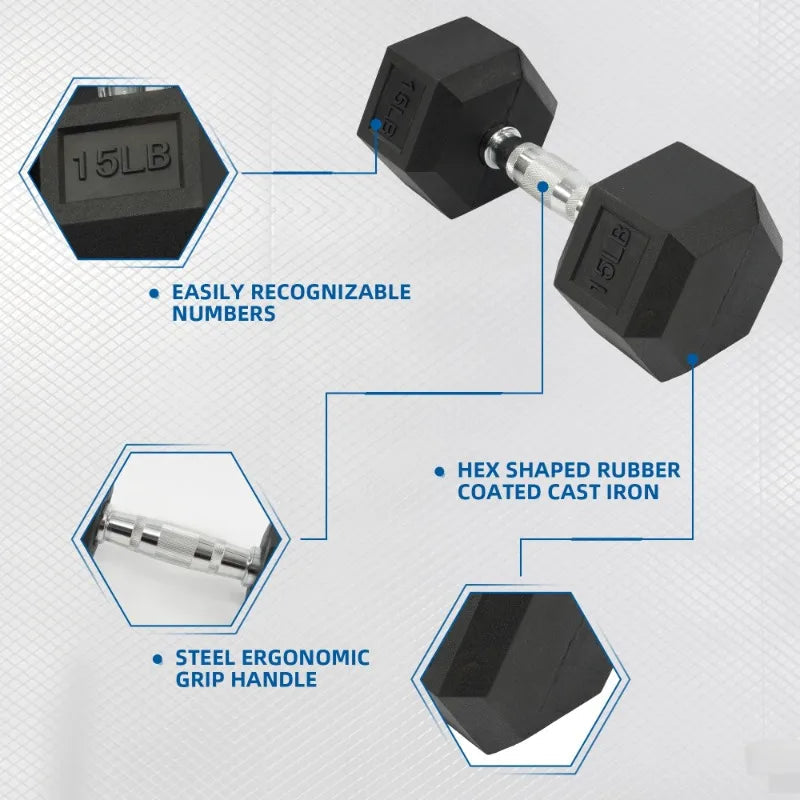BalanceFrom 150 LB Dumbbell Set, Pair of 5, 10, 15, 20, 25 LBs, Multiple Packages 7 Sister Stars LLC
